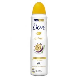 Dove go fresh Deodorant Spray Passionfruit and Lemongrass Scent Antiperspirant 48 Hour Protection 150ml