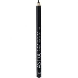 Astra Black Glitter Eye Pencil 00 Deep Black