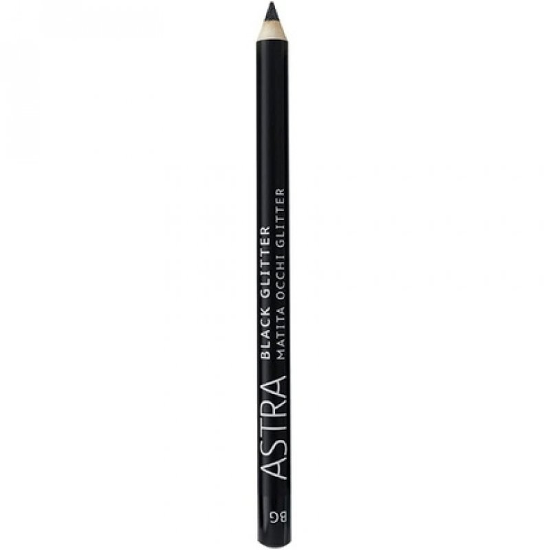 Astra Black Glitter Eye Pencil 00 Deep Black