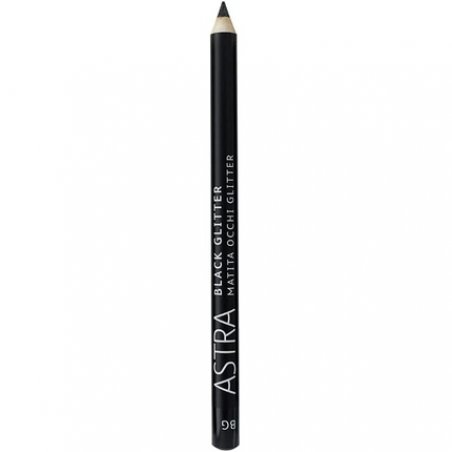Astra Black Glitter Eye Pencil 00 Deep Black