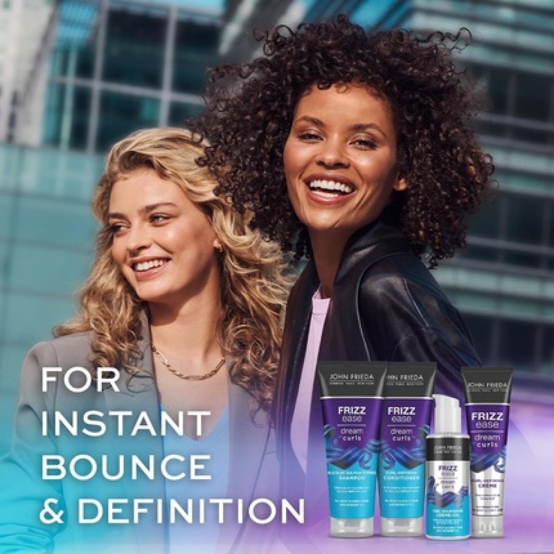 John Frieda Frizz Ease Dream Curls Curl Nourishing Crème Oil 100ml Styling Cream for Curly and Wavy Hair
