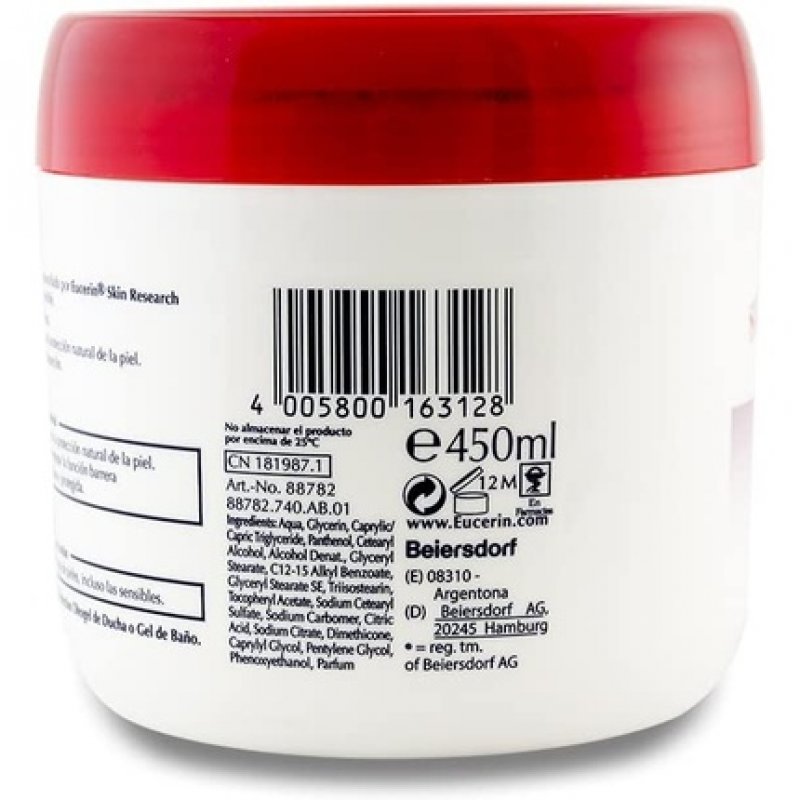 Eucerin Moisturising Creams 450ml