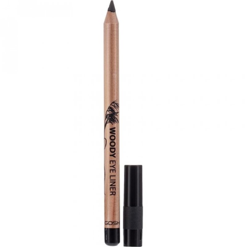 GOSH Woody Eye Liner Waterproof Eye Pencil 001 Ebony Black