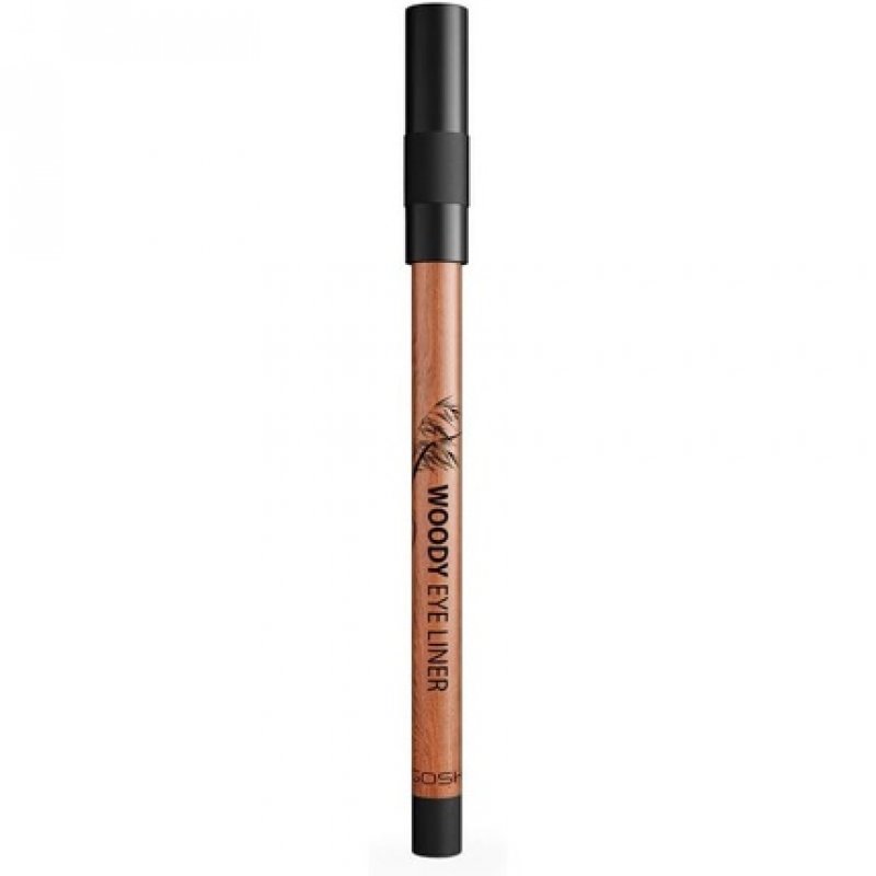 GOSH Woody Eye Liner Waterproof Eye Pencil 001 Ebony Black
