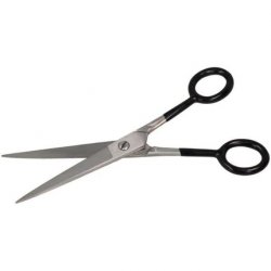 Zenish Professional Metal Silver Red Handle Scissors 7"