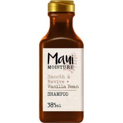 Maui Moisture Smoothing Vanilla Bean Shampoo 385ml Moisturizing Hair Care with Vanilla Bean, Cocoa Butter, and Kukui