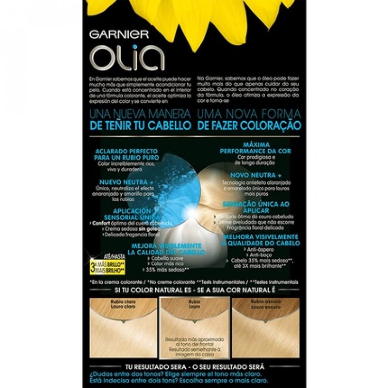 Garnier Olia Permanent Hair Color Without Ammonia with Natural Floral Oils - Super Lightening Natural Blonde Olia 110