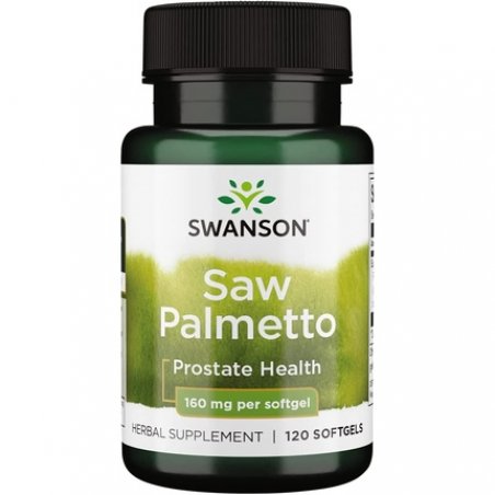 Swanson Saw Palmetto Men Prostate Health Hormone Support Urinary Health 160mg 120 Softgels