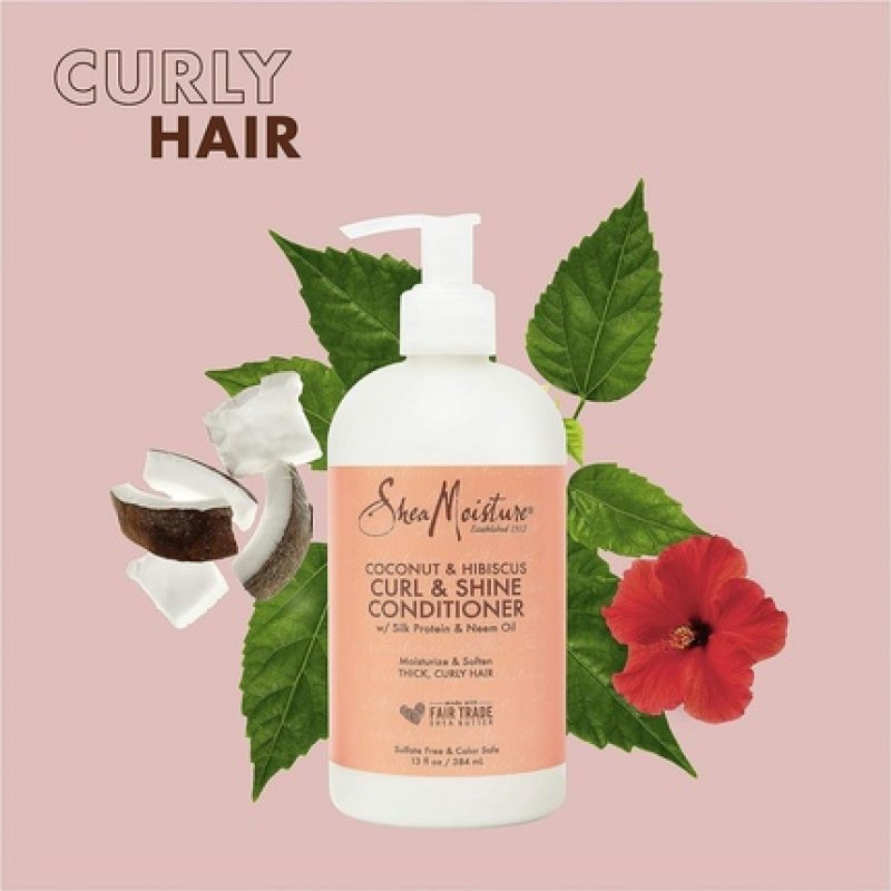 Shea Moisture Coconut and Hibiscus Curl and Shine Conditioner 384ml