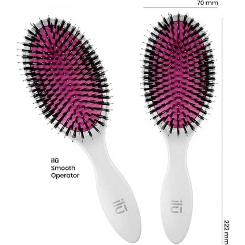 TB Tools for Beauty ILU Easy Detangling Hairbrush Oval Smooth Operator