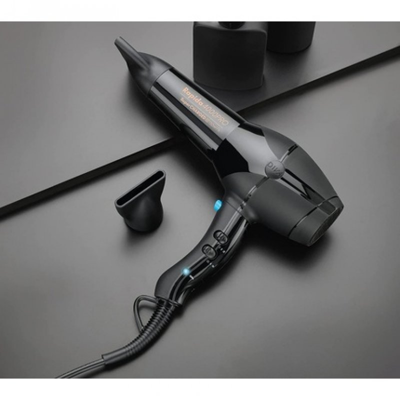 Diva Pro Styling Rapida 4000 Pro Dryer Onyx 2200W Professional Hairdryer with Ionic Conditioning PRO109