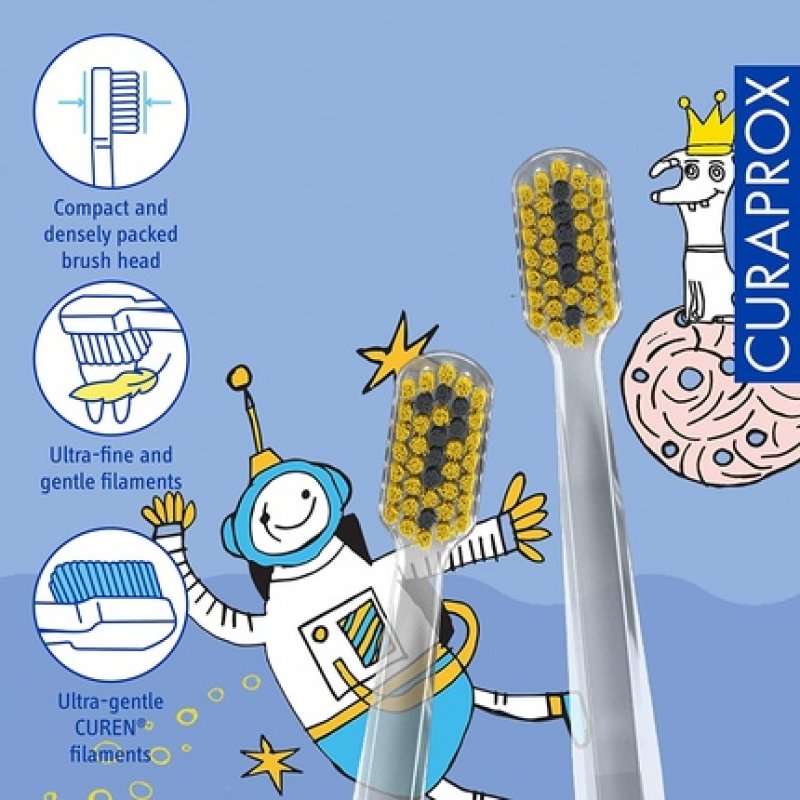 Curaprox CS 5460 Ultra Soft Toothbrush Special Edition Hento Toto 2 Pack