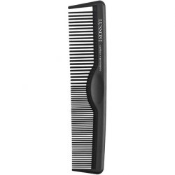 T4B Lussoni Cutting Comb Shatterproof Carbon Hair Cutting Comb for All Hair Types with Antistatic and Negative Ions
