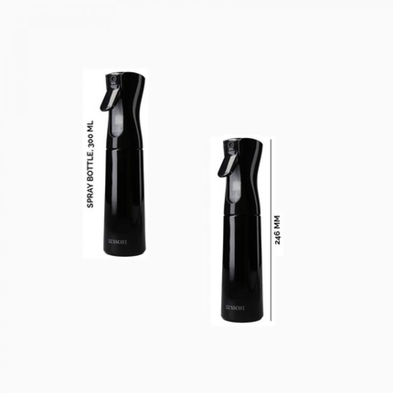 T4B LUSSONI Hair Spray Bottle for Salon Styling 300ml Black