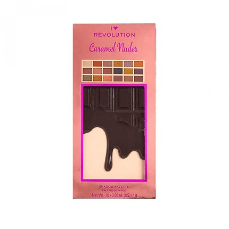 I Heart Revolution Chocolate Eyeshadow Palette 18 Caramel Nudes