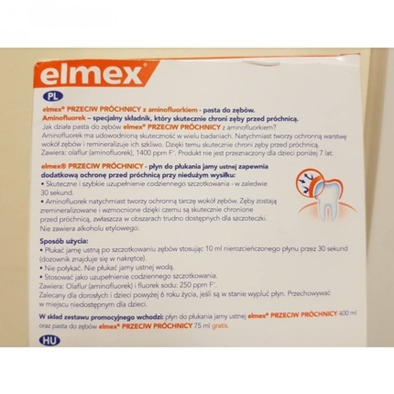 Elmex Anti-Caries Set Mouthwash 400ml and Toothpaste 75ml