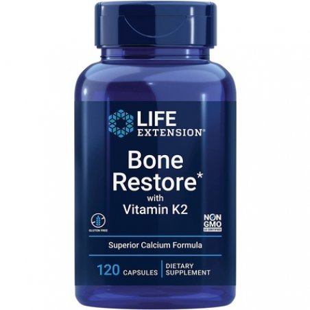 Life Extension Bone Restore with Vitamin K2 120 Capsules