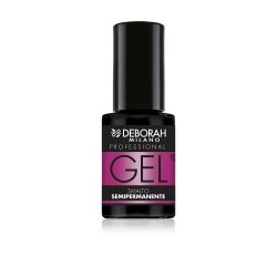 Deborah Milano Semi-Permanent Nail Polish 10 Dark Mauve Plumping Effect Long Lasting for Intense and Shiny Nails 4.5ml