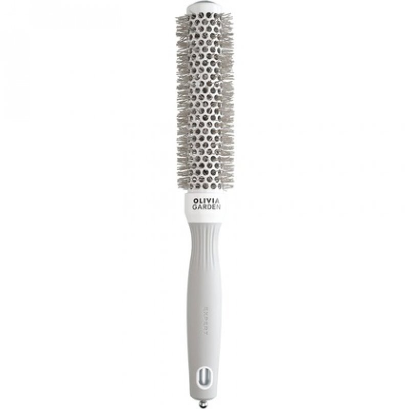 Olivia Garden Expert Blowout Speed White and Grey Hairbrush 25mm