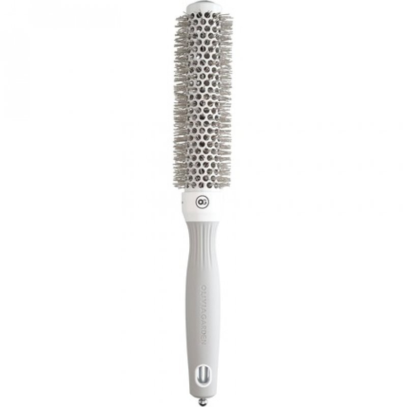 Olivia Garden Expert Blowout Speed White and Grey Hairbrush 25mm