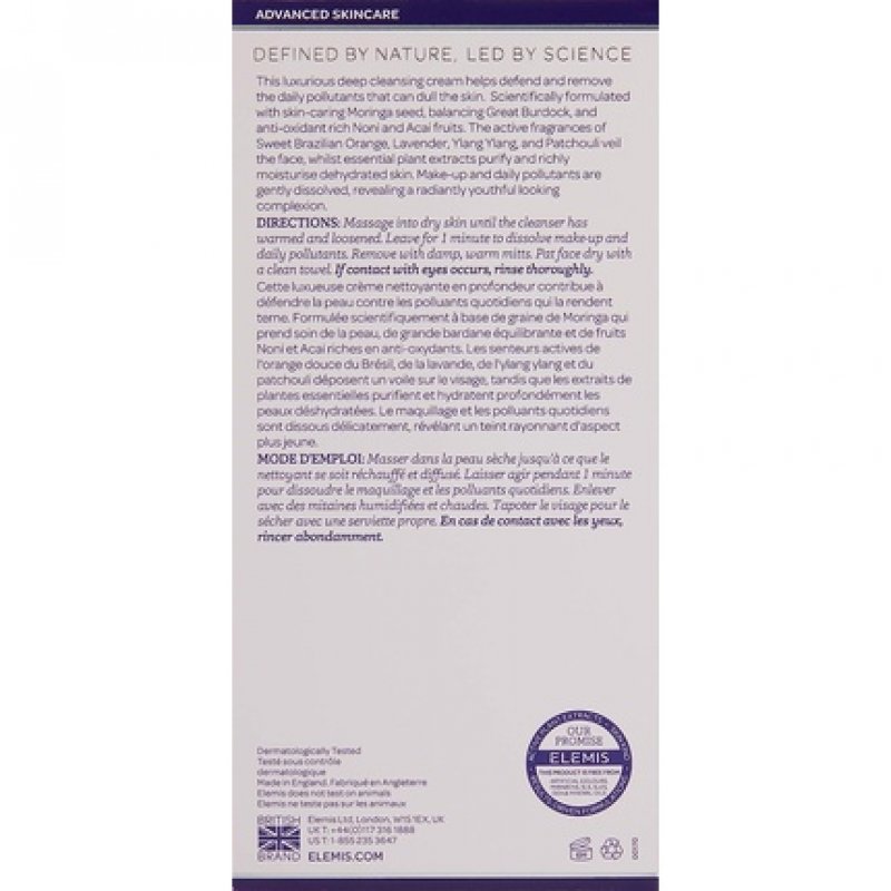 Elemis Pro-radiance Cream Cleanser 150ml Womens Skin Care