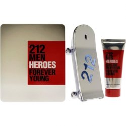 Carolina Herrera 212 Heroes 2 Piece Gift Set: Eau De Toilette 90ml - Body Wash 100ml