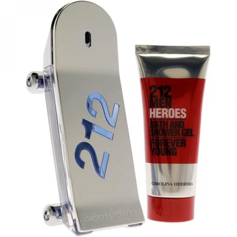 Carolina Herrera 212 Heroes 2 Piece Gift Set: Eau De Toilette 90ml - Body Wash 100ml