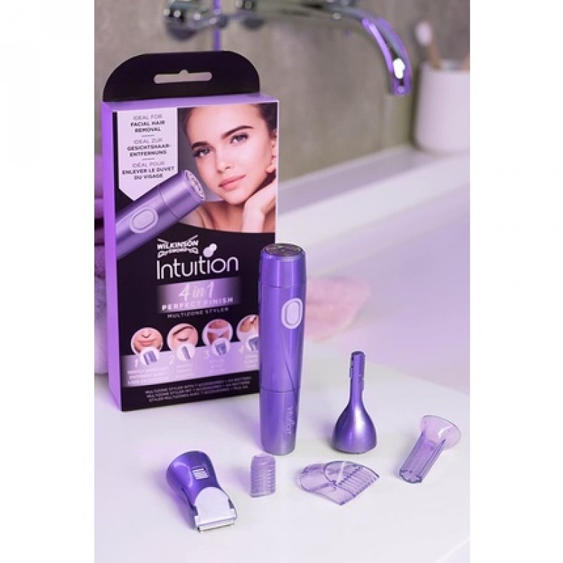 Wilkinson Sword 4in1 Perfect Finish Electric Women's Trimmer for Body, Bikini Area, Facial Hair, and Eyebrows