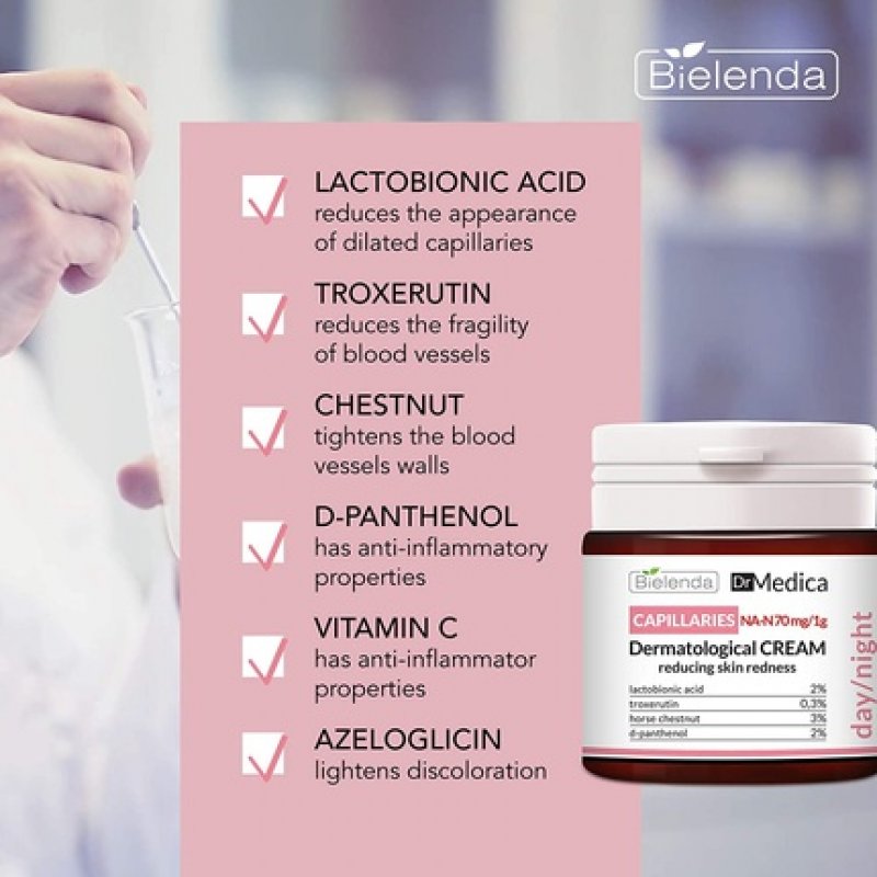 Bielenda Dr Medica - Reduces Skin Redness, Prevents The Formation Of New Veins