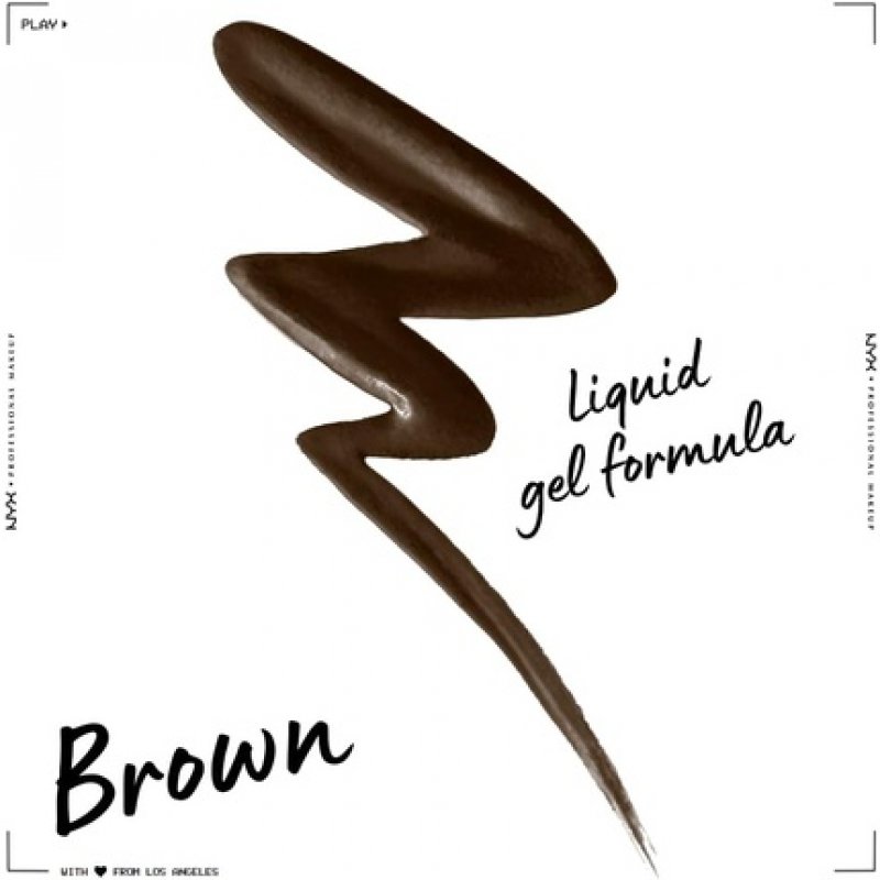 NYX Professional Makeup Epic Wear Semi-Permanent Liquid Liner Waterproof Eye Liner and Body Art Matte Finish Brown 02