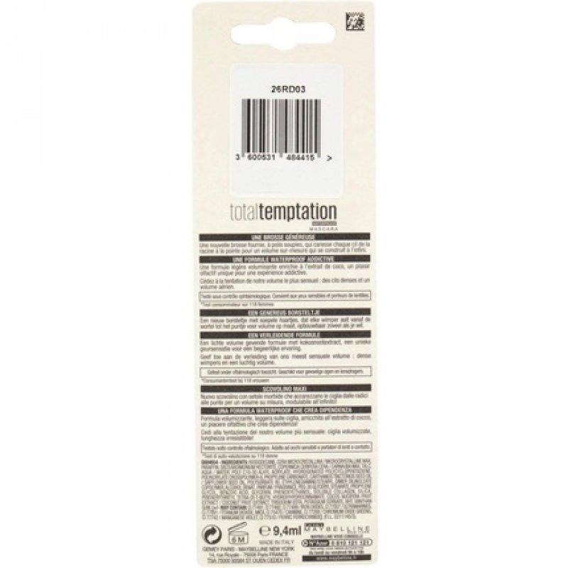 Maybelline Total Temptation Volume Mascara
