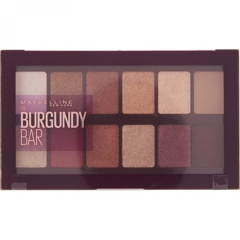Maybelline New York, The Burgundy Bar Eyeshadow Palette 12 colors