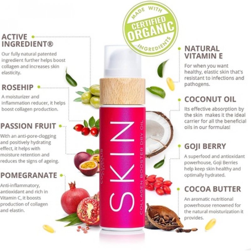 Cocosolis Collagen Boosting Anti-aging Oil With Rosehip, Organic and Vitamin E 110ml