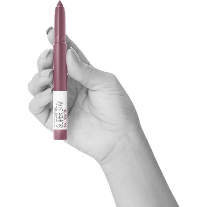 Maybelline Superstay Matte Ink Crayon Longlasting Pink Plum Lipstick with Precision Applicator 1.5g