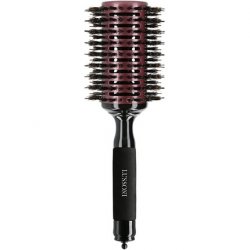 T4B LUSSONI Natural Style Detangling Wooden Round Styling Hairbrush with Removable Pin 50mm