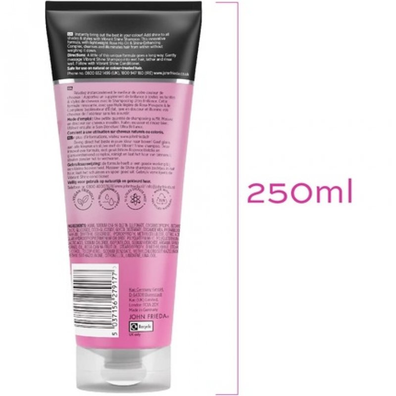 John Frieda Vibrant Shine Colour Shine Shampoo 250ml