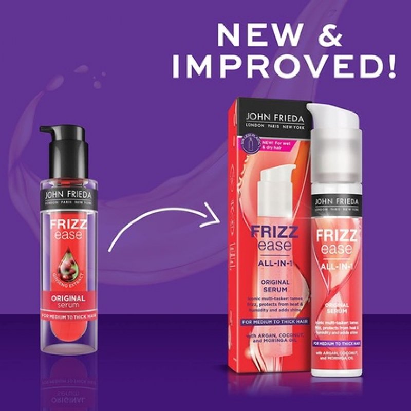 John Frieda Frizz Ease Original Serum 50ml for Medium to Thick Hair All-in-1