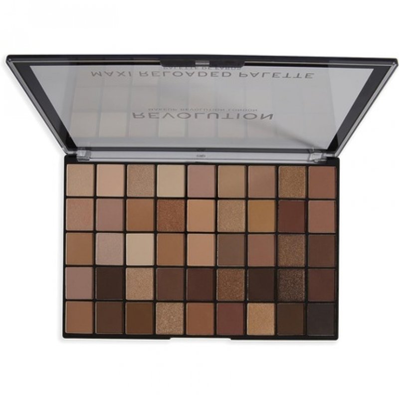 Makeup Revolution Maxi Reloaded Eyeshadow Palette 45 Shades Highly Pigmented Brown Gold Matte Shimmer Finishes 60.8g