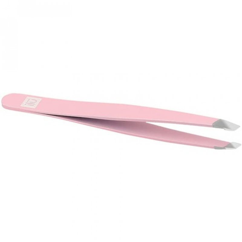 T4B ILU Precision Tip Eyebrow Tweezers for Facial Hair Removal Pink