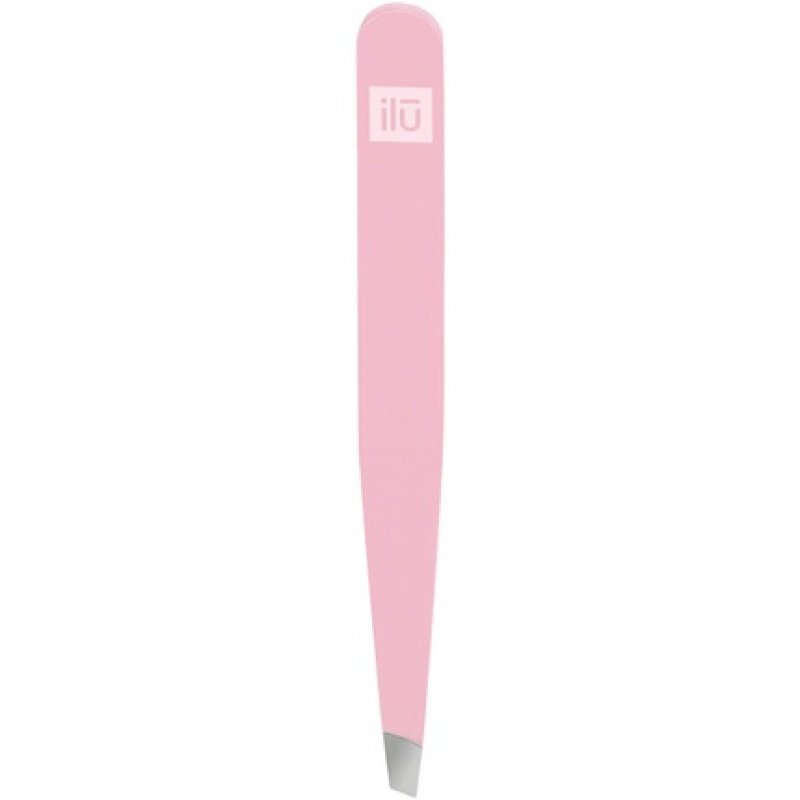T4B ILU Precision Tip Eyebrow Tweezers for Facial Hair Removal Pink