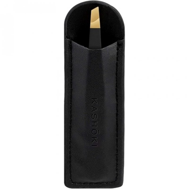 Kashoki Mu Acc Slant Tweezers with Case 10g