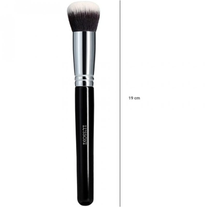T4B LUSSONI 100 Series Professional Makeup Brushes for Foundation and Concealer - Round, Flat, Angled, Tapered, and
