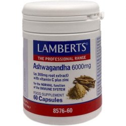 Lamberts Ashwagandha 6000mg Capsules 60