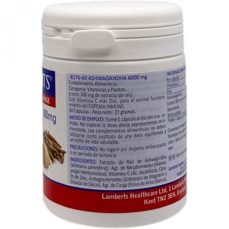 Lamberts Ashwagandha 6000mg Capsules 60