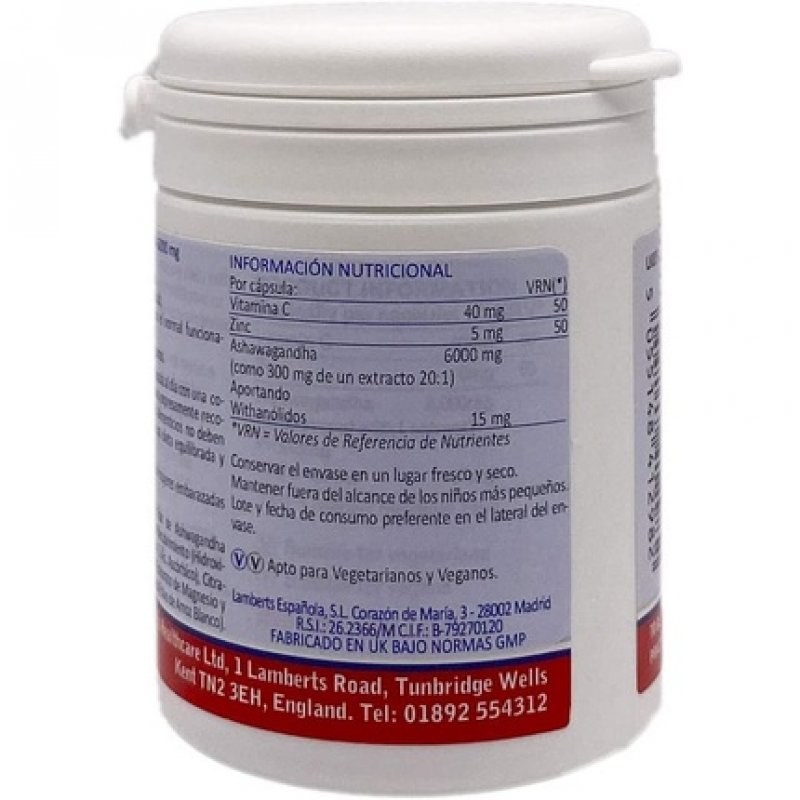 Lamberts Ashwagandha 6000mg Capsules 60