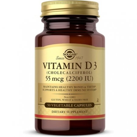 Solgar Vitamin D3 2200 IU Vegetable Capsules