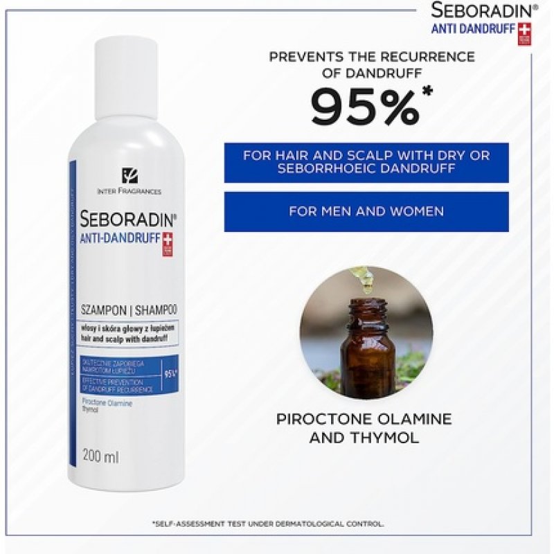 Seboradin Anti Dandruff Hair Shampoo 200ml