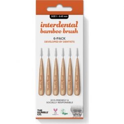 The Humble Co Bamboo Interdental Brush Size 1 Orange 300g
