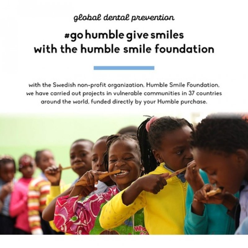 The Humble Co. Plant-Based Toothbrush 5 Pieces Sensitive Bristles Environmentally Friendly Vegan for Daily Oral Care