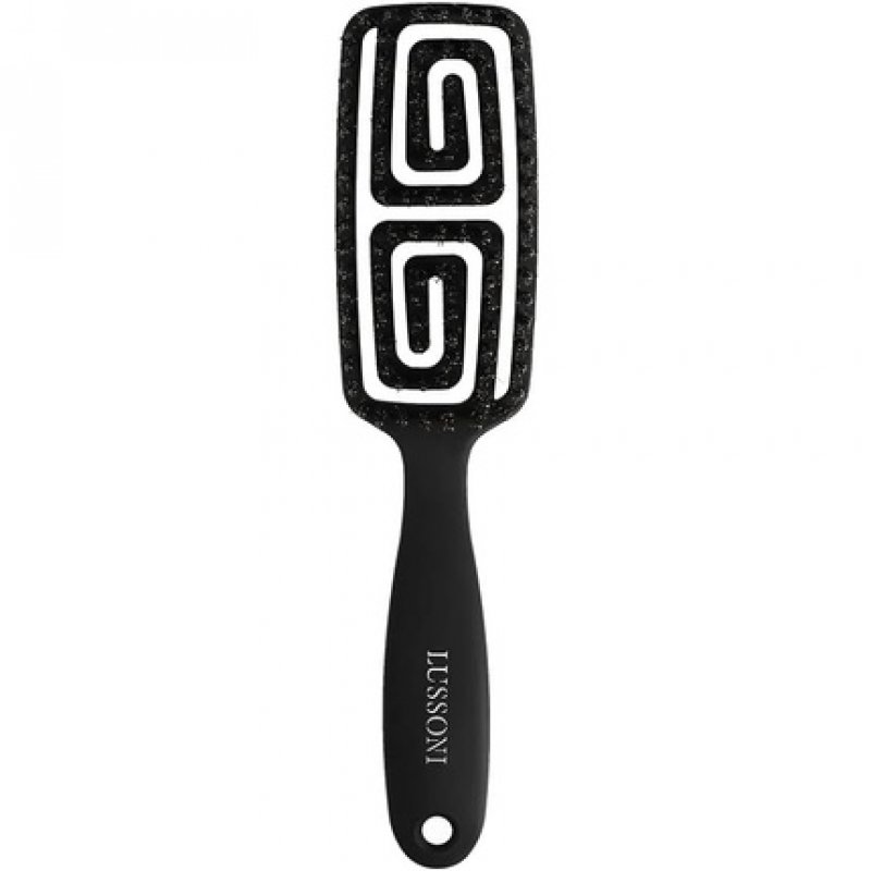 TB Tools for Beauty Lussoni Flexible Hairbrush with Natural Wild Boar Bristles Small